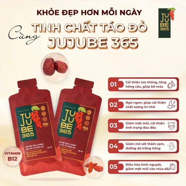 Tinh chất táo đỏ JUJUBE 365 - Hình ảnh 3